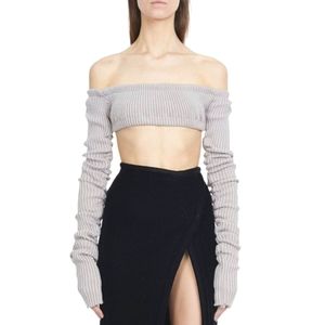 LAQUAN SMITH | Lisa Marie Knit Gray Top in Size Medium